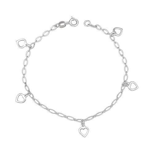 Pulsera Ovalos Corazones