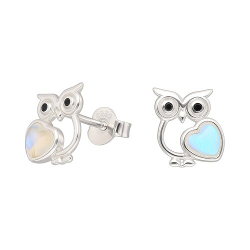 Aro Búho Corazón Piedra Luna