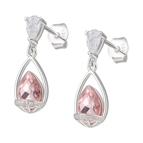 Aro Gota Cristal Hecho con Swarovski® Rosa