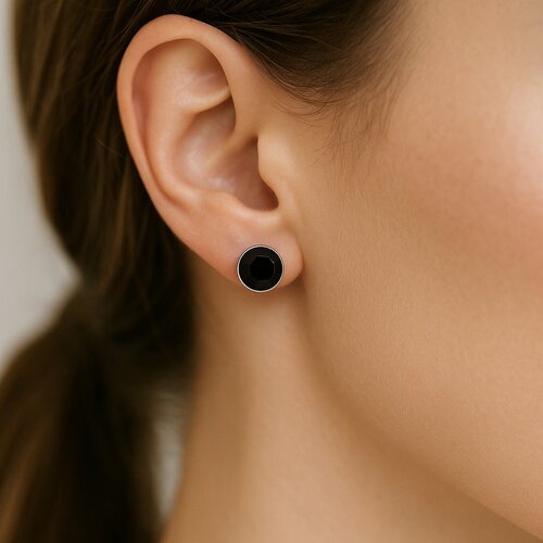 Aro Cristal Negro 6 mm