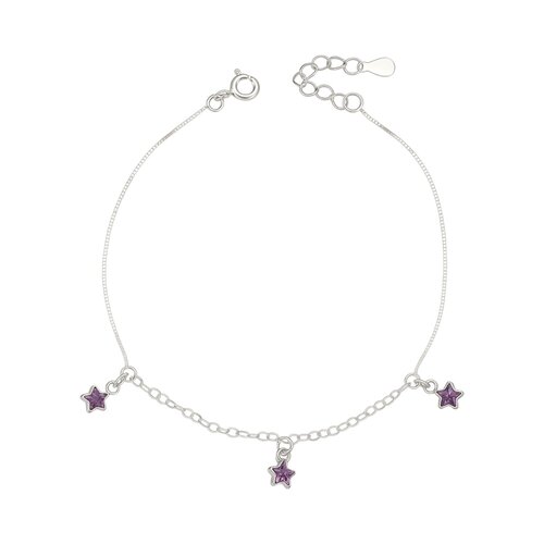 Pulsera Estrellas Circones Amatista