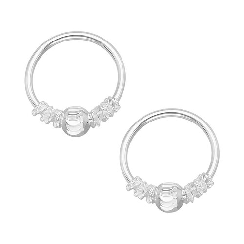 Piercing Argolla Esfera Facetada 10 mm