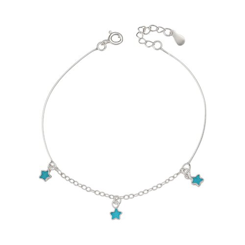Pulsera Estrellas Circones Agua Marina