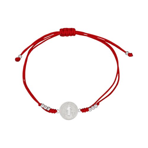 Pulsera Hilo Rojo Ajustable San Benito