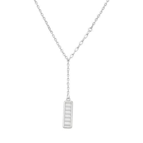 Collar Rectángulo Circones Baguette