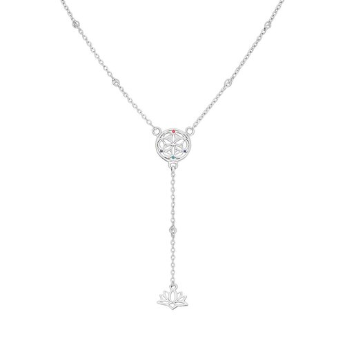 Collar Esferas Mándala Flor de Loto Circones Multicolor