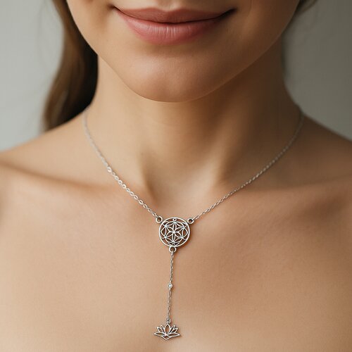 Collar Esferas Mándala Flor de Loto Circones Multicolor