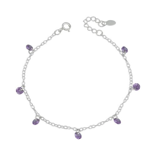 Pulsera Cristales Hecho con Swarovski® Morado