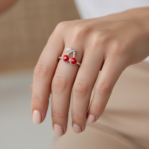 Anilla Cereza Esmaltada