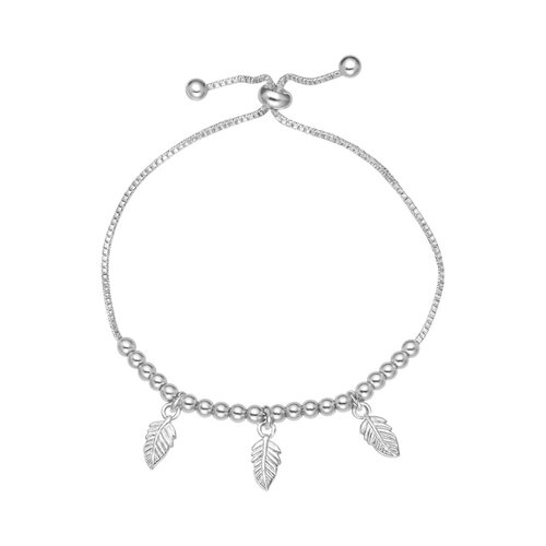 Pulsera Ajustable Esferas Plumas