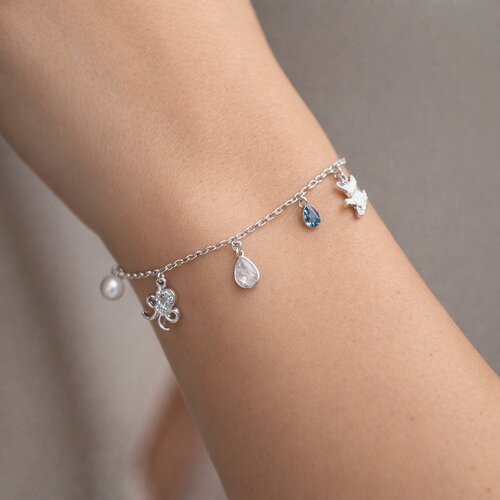 Pulsera Perla Tiburón Pulpo Circones