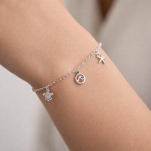 Pulsera Ola Estrella de Mar Tortuga
