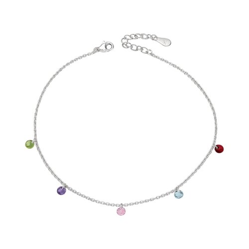 Tobillera Cristales Hecho con Swarovski® Multicolor