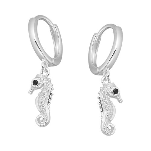 Argolla Huggie Caballito de Mar Circones