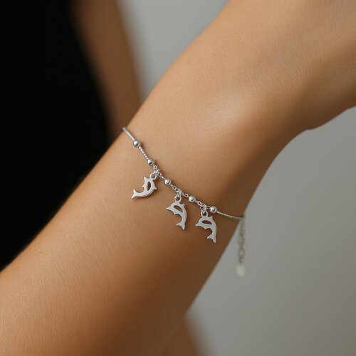 Pulsera Esferas Delfines