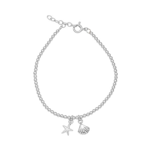 Pulsera Concha Estrella de Mar Esferas