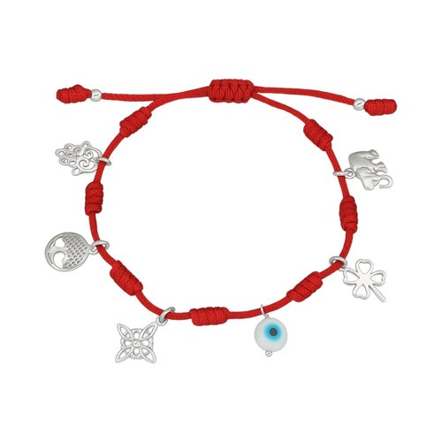 Pulsera Hilo Rojo Ajustable Amuletos de la Suerte