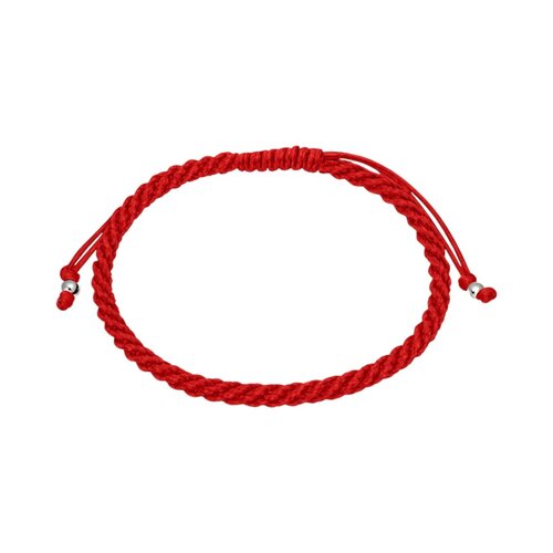 Pulsera Hilo Rojo Ajustable Trenzada