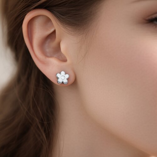 Aro con Tope Flor Circón