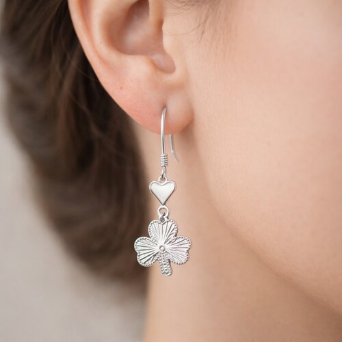 Aro Corazón Trébol Facetado