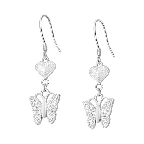 Aro Corazón Mariposa Facetada