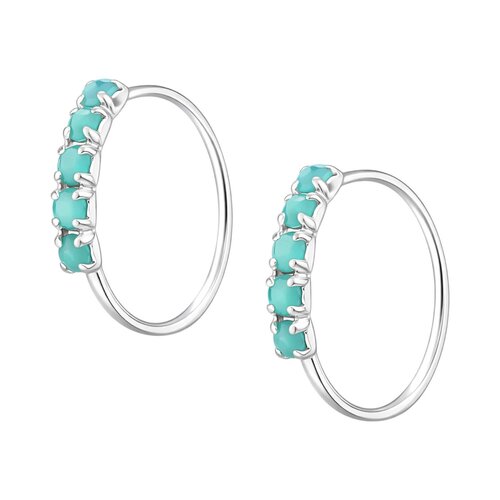 Piercing Argolla Circones Agua Marina 10 mm