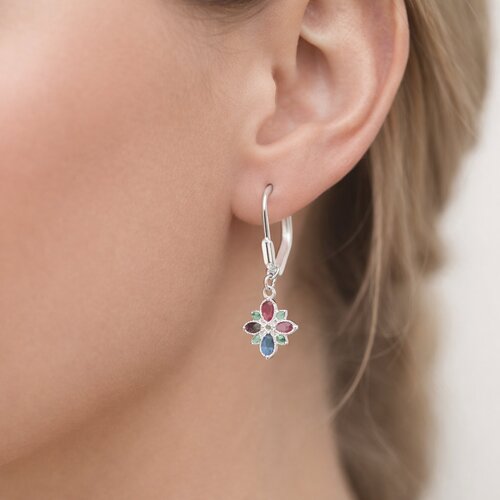 Aro Clip Flor Circones Multicolor