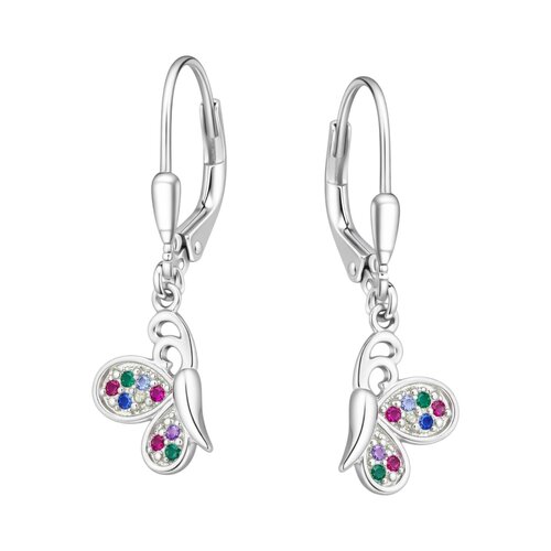 Aro Clip Mariposa Circones Multicolor