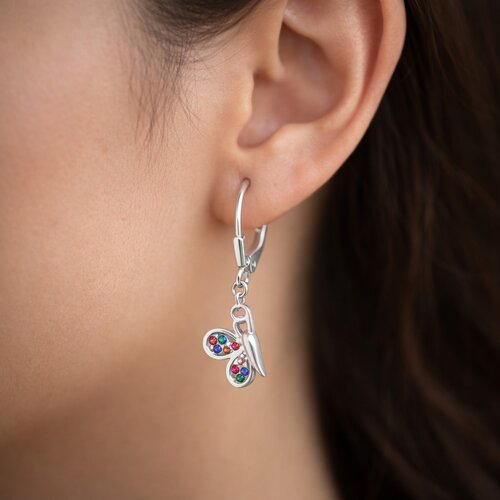 Aro Clip Mariposa Circones Multicolor