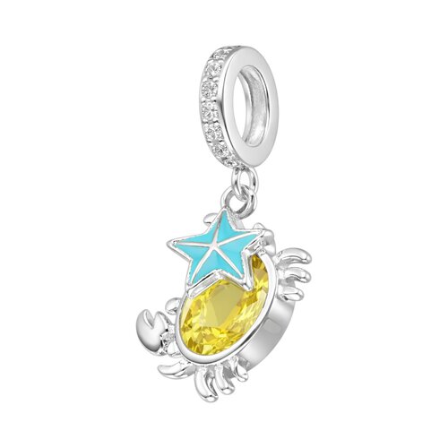 Colgante Charm Cangrejo Estrella de Mar Circón Multicolor
