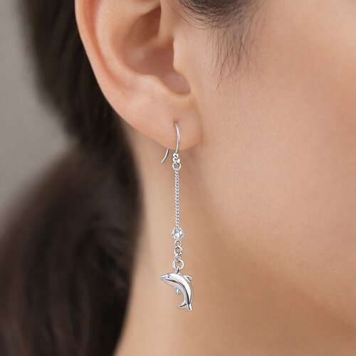 Aro Delfín Cristal Hecho con Swarovski® Tornasol