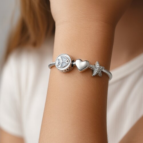 Colgante Charm Pez Circones Agua Marina