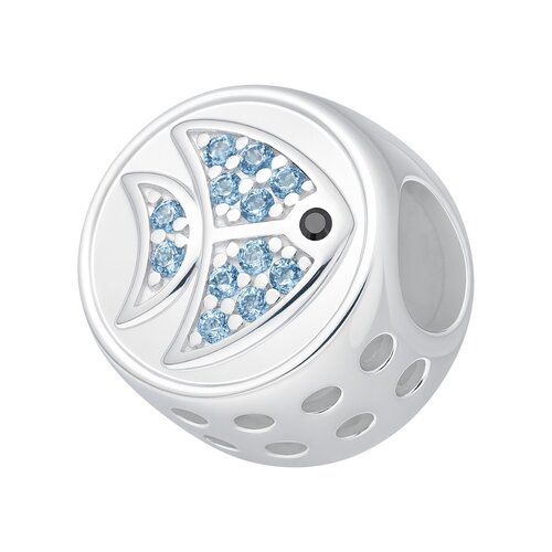 Colgante Charm Pez Circones Agua Marina