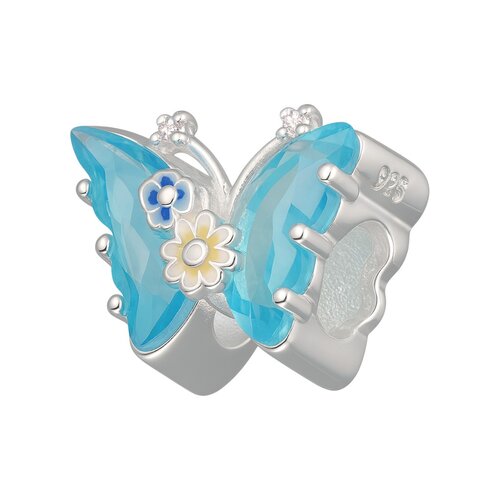 Colgante Charm Mariposa Agua Marina