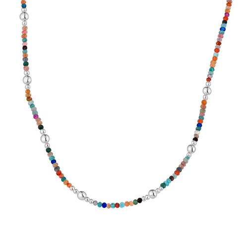 Collar Esferas Cristales Multicolor