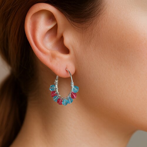 Argolla Cristales Hecho con Swarovski® Multicolor 16 mm