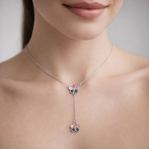 Collar Flores Circones Multicolor