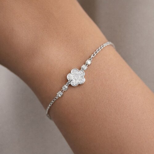 Pulsera Flor Círculos Facetados