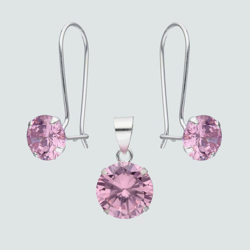 Conjunto Circón Rosa Francia