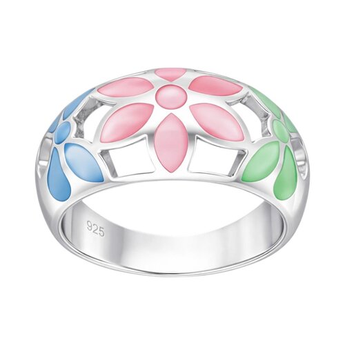 Anillo Flores Nacarado Multicolor