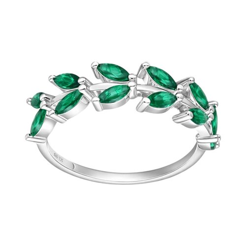 Anillo Espigas Circones Esmeralda