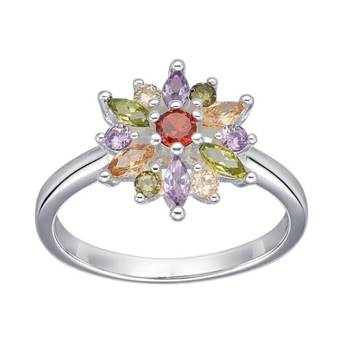 Anillo Flor Circones Multicolor