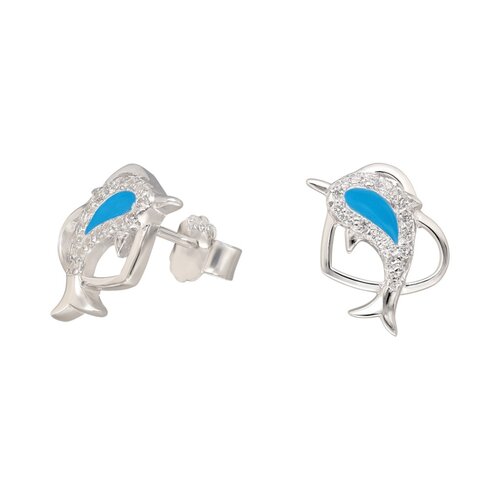 Aro Corazón Delfín Esmaltado Circones