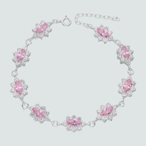 Pulsera Lady Circón Rosa Francia