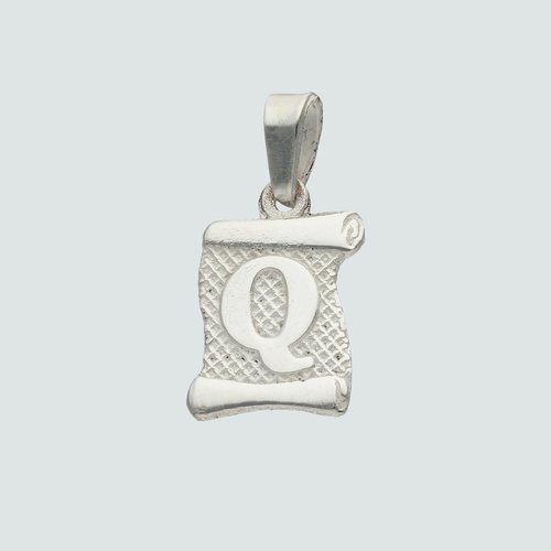 Colgante Pergamino Letra Q