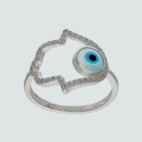 Anillo Mano de Fátima con Circones