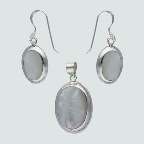 Conjunto Nacar Ovalado